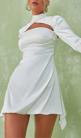 SATIN MINI DRESS IN IVORY Dresses sis label 