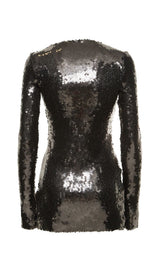 Solaria sequined tulle mini dress styleofcb 
