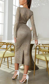 FLORAL LACE LONG SLEEVE MIDI DRESS Dressers styleofcb 
