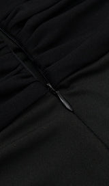 RUFFLE HIGH-LOW DRESS IN BLACK DRESS STYLE OF CB 