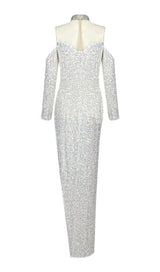 SEQUIN MINI DRESS IN SILVER Dresses styleofcb 