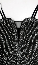 BANDAGE SEQUIN MINI DRESS IN BLACK Dresses styleofcb 