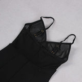 STARFISH EMBELLISHED MESH BODICE MAXI DRESS IN BLACK styleofcb 