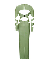 Clara Basil Maxi Long Sleeve Bandage Dress Dresses styleofcb 