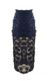 BLACK LACE BEACH SKIRT Swimwear Oh CICI BEACH SKIRT BLACK S
