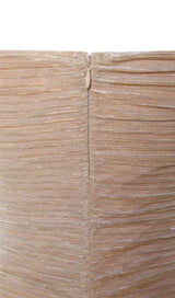 THE GLINT GOLD RUCHED CHIFFON LONG MAXI DRESS Dresses styleofcb 
