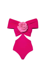 ROSE FLOWER ONE-PIECE SWIMSUIT styleofcb 