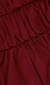 BANDAGE RUCHED MAXI DRESS IN RED Dresses styleofcb 