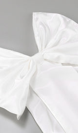 STRAPLESS BOWKNOT MINI DRESS IN WHITE Oh CICI 