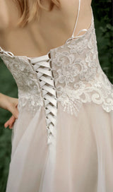 MESH LACE HALTER SIMPLE MORI MAXI DRESS IN WHITE styleofcb 