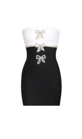 RHINESTONE BANDAGE MINI DRESS styleofcb 