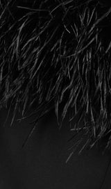 FEATHER BODYCON MAXI DRESS Dresses styleofcb 