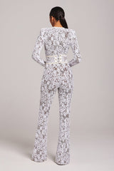 White Dark Nude Jumpsuit Jumpsuits styleofcb 