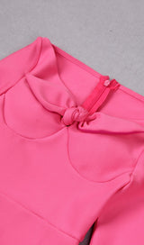 PINK BOW BANDAGE MIDI DRESS styleofcb 