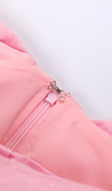PINK OFF SHOULDER BOWKNOT MINI CORSET DRESS Dresses styleofcb 