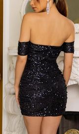 SEQUINS MINI DRESS IN BLACK Dresses styleofcb 