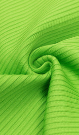 CUT OUT BODYCON MINI DRESS IN LIME DRESS styleofcb 