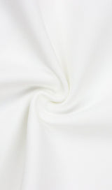 SQUARE SHOULDER CORSET MIDI DRESS IN WHITE styleofcb 