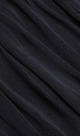 RUCHED STRAPLESS MIDI DRESS IN BLACK styleofcb 