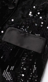 BLACK SUIT SEQUINS styleofcb 