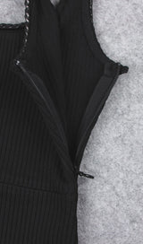 ASYMMETRIC BANDAGE MIDI DRESS IN BLACK Dresses styleofcb 
