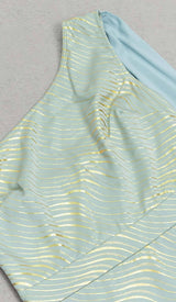 BAROQUE STRIPE MIDI DRESS IN BALLAD BLUE DRESS sis label 