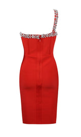BLACK CRYSTAL STRAPS CROSET DRESS styleofcb 