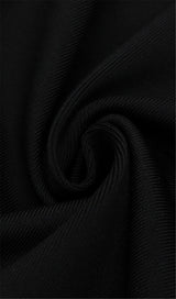 BLACK MESH BANDAGE DRESS