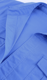 BRAWSTRING WAIST SHORT SHIRT IN BLUE styleofcb 