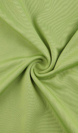 CAGE SLEEVE HOLLOW MINI DRESS IN GREEN styleofcb 