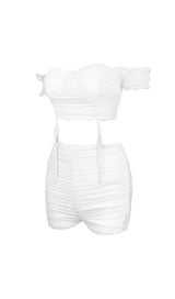 Card shoulder net yarn suit.
