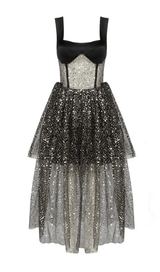 Chaotic bead floral dress styleofcb XS BLACK 