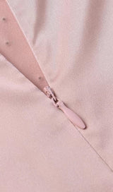 DIAMOND RUCHED MINI DRESS IN PINK styleofcb 