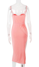FISHBONE MIDI DRESS IN PINK Dresses styleofcb 