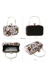 FLORAL ENBROIDERY CLUTCH - PINK styleofcb 