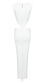 FRONT CUT-OUT BANDAGE TWO-PIECE IN IVORY styleofcb 