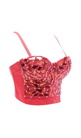 GOLD BEADED SEQUIN CORSET styleofcb 