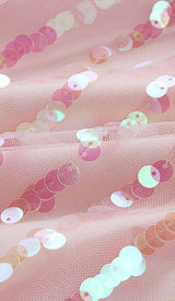 HALTER SEQUINS MINI DRESS IN PINK DRESS STYLE OF CB 