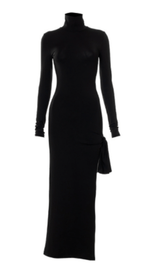 High waist high slit tie knot dress styleofcb 