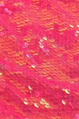 HOT SEQUIN PINK TOP AND SKIRT TWO PIECE SET TOPS & SKIRTS styleofcb 