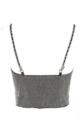 Iron chain sling hot drill corset vest styleofcb 