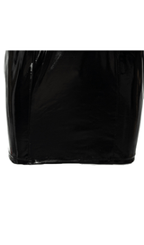Leather V-neck dress styleofcb 