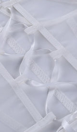 Mesh lace-up vest