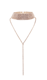 Multi-layer full diamond necklace. ohmogo GOLD 