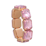 SQUARE RHINESTONE BRACELET Bracelet sis label PINK 
