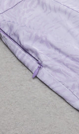 ONE SHOULDER SATIN JUMPSUIT IN LAVENDER DRESS STYLE OF CB 