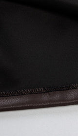 Puff leather sleeve dress styleofcb 