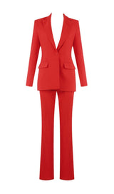 RED BLAZER SUIT styleofcb S 