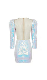 SEQUIN LONG SLEEVED CORSET MINI DRESS Dresses styleofcb 