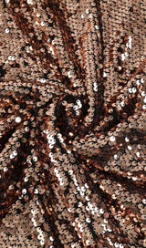SEQUIN CLEOPATRA TWO PIECE SUIT IN METALLIC DRESS STYLE OF CB 